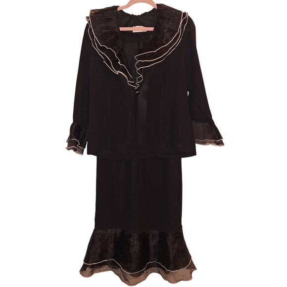 Vintage Hosanna Design 2 Piece Witchy Dark Academia Size M Skirt Set Whimsygoth - Picture 1 of 8